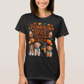 Pumpkin Sce Everything Nice Fall Dog Lovers Addict T-shirt (Voorkant)