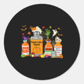 Pumpkin Sce Profol Ativan Versed Haldol Halloween  Ronde Sticker (Voorkant)
