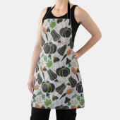 Pumpkin seamless pattern carrot black and white schort (Insitu)