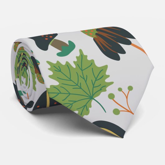 Pumpkin seamless pattern carrot black and white stropdas (Opgerold)