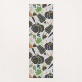 Pumpkin seamless pattern carrot black and white yogamat (Voorkant)