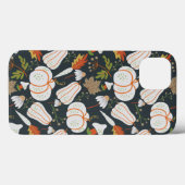 Pumpkin seamless pattern floral black and white Case-Mate iPhone case (Achterkant (horizontaal))