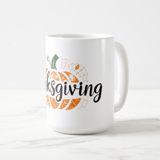 Pumpkin Season 2025 – Cozy Thanksgiving Koffiemok (Voorkant rechts)