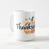 Pumpkin Season 2025 – Cozy Thanksgiving Koffiemok (Voorkant links)