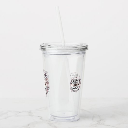 Pumpkin Season 2025 – Elegant Autumn Acrylic Tumbl Acryl Drinkbeker (Links)