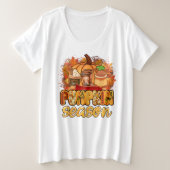 Pumpkin Season Autumn Customize Grote Maat T-shirt (Design voorkant)