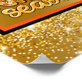 Pumpkin Season Autumn past Tekst en Kleur aan Poster (Hoek)