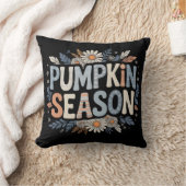 Pumpkin Season – Blue Floral Retro Coussin Kussen (Deken)