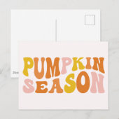 Pumpkin Season Briefkaart (Voorkant / Achterkant)