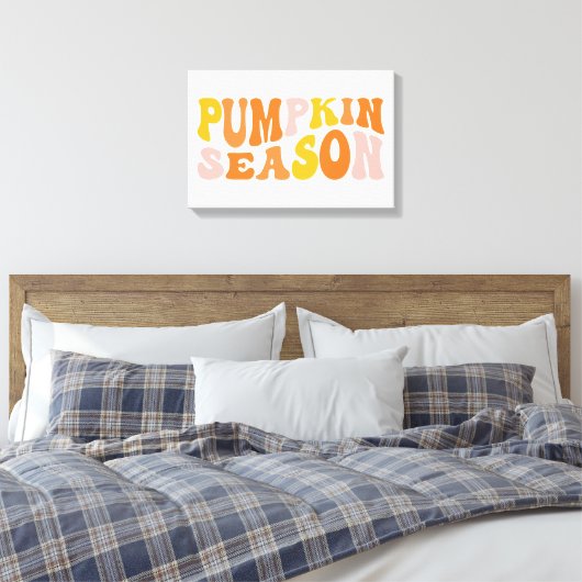 Pumpkin Season Canvas Afdruk (Insitu (Slaapkamer))