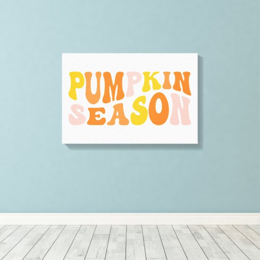 Pumpkin Season Canvas Afdruk (Insitu (Houten vloer))
