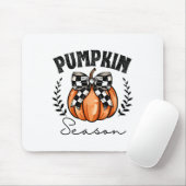 Pumpkin Season Coquette Pumpkin Bow Halloween Spoo Muismat (Met muis)