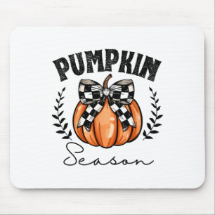 Pumpkin Season Coquette Pumpkin Bow Halloween Spoo Muismat