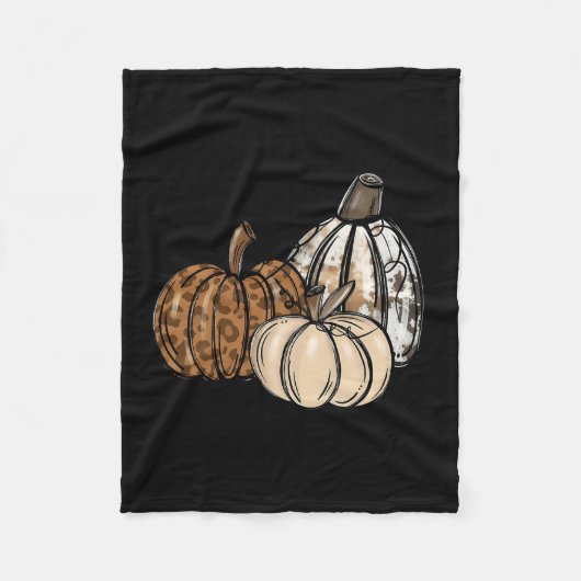 Pumpkin Season Funny Autumn Fall Y'all Leaves Than Fleece Deken (Voorkant)