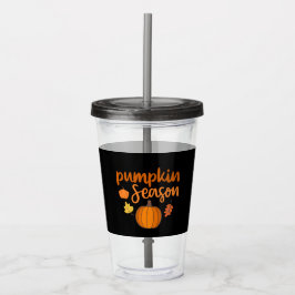 Pumpkin Season Herfst Acryl Drinkbeker
