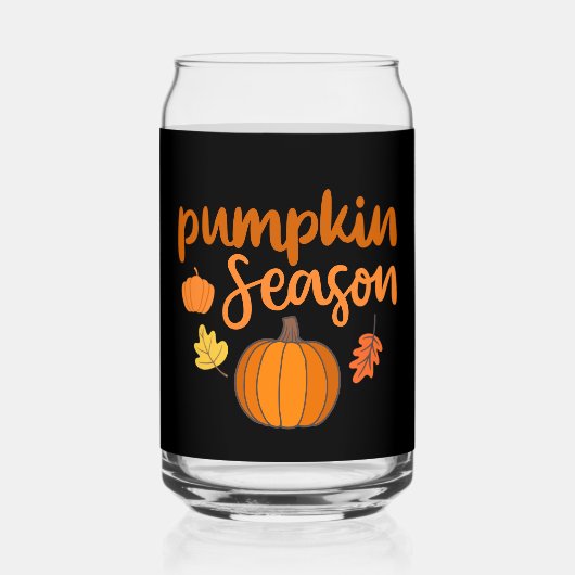 Pumpkin Season Herfst Blikvorm Glas (Voorkant)