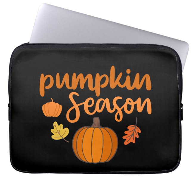 Pumpkin Season Herfst Laptop Sleeve (Voorkant)
