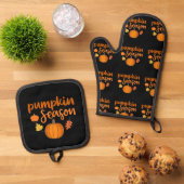 Pumpkin Season Herfst Ovenwant & Pannenlap Set (Top down)