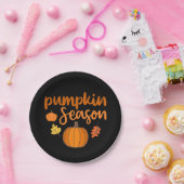 Pumpkin Season Herfst Papieren Bordje (Feest)