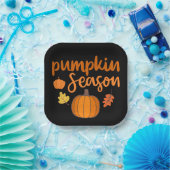 Pumpkin Season Herfst Papieren Bordje (Feest)