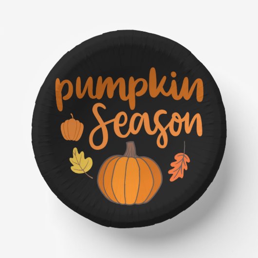 Pumpkin Season Herfst Papieren Kommen (Voorkant)