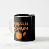Pumpkin Season Herfst Tweekleurige Koffiemok (Voorkant links)