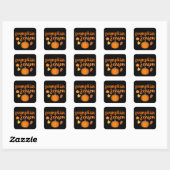 Pumpkin Season Herfst Vierkante Sticker (Vel)