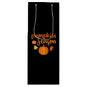 Pumpkin Season Herfst Wijn Cadeautas (Voorkant)