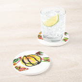 Pumpkin Season Joy Zandsteen Onderzetter (Zijkant)