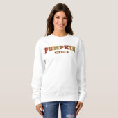 Pumpkin Season Trendy Herfst Varsity Sweatshirt (Voorkant volledig)