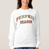 Pumpkin Season Trendy Herfst Varsity Sweatshirt (Voorkant)