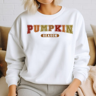 Pumpkin Season Trendy Herfst Varsity Sweatshirt