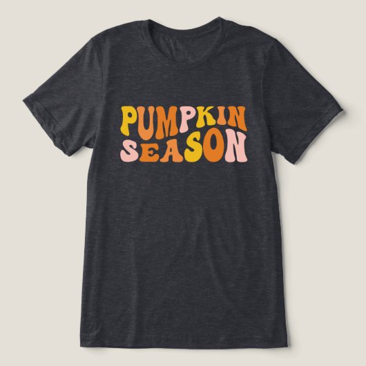 Pumpkin Season Tri-Blend Shirt (Design voorkant)