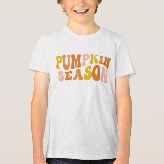 Pumpkin Season Tri-Blend Shirt (Voorkant)