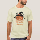 Pumpkin Season Witch Hat T-shirt (Voorkant)