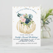 Pumpkin Second Birthday Invitation Kaart (Staand voorkant)