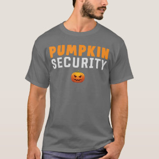 Pumpkin Security Kids Halloween Idea For Trick Or  T-shirt