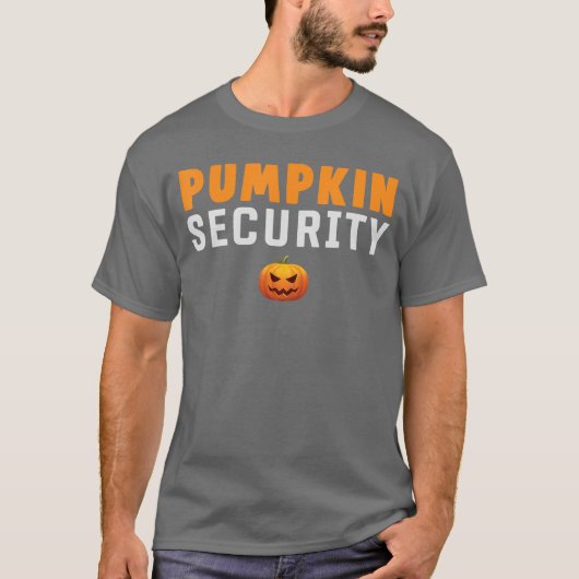 Pumpkin Security Kids Halloween Idea For Trick Or  T-shirt (Voorkant)