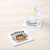 Pumpkin Seizoen Herfst Thanksgiving Party Kartonnen Onderzetters (Insitu)