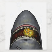 Pumpkin Shark Wijn Etiket (Enkel label)