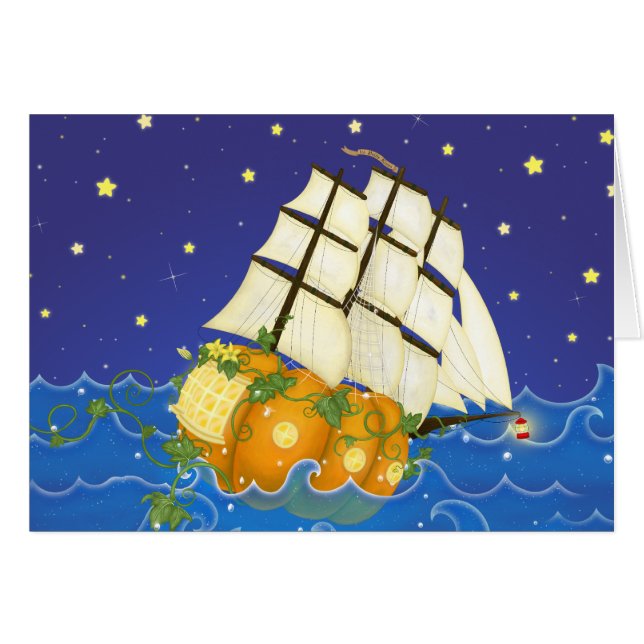 Pumpkin Ship in Zee (Voorkant Horizontaal)