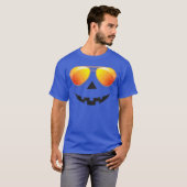 Pumpkin Shirt Halloween Sunglasses Spider Web Tric (Voorkant volledig)