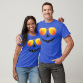 Pumpkin Shirt Halloween Sunglasses Spider Web Tric (Unisex)