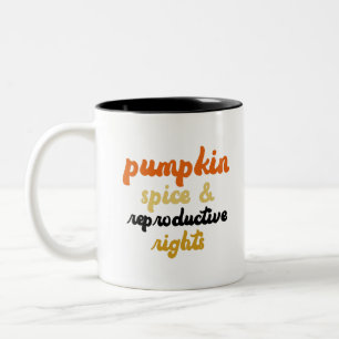 Pumpkin Sice Reproductive Rights Pro Choice Tweekleurige Koffiemok