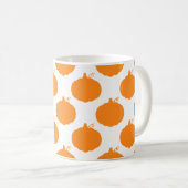 Pumpkin Silhouette Pattern Koffiemok (Voorkant rechts)