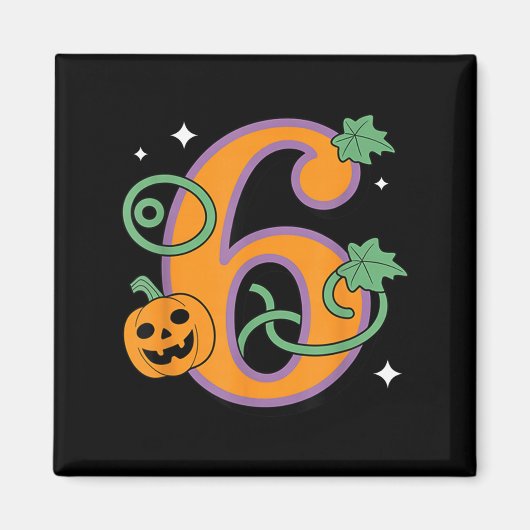 Pumpkin Six Seven 67 Matching 6 Halloween Couple  Magneet (Voorkant)