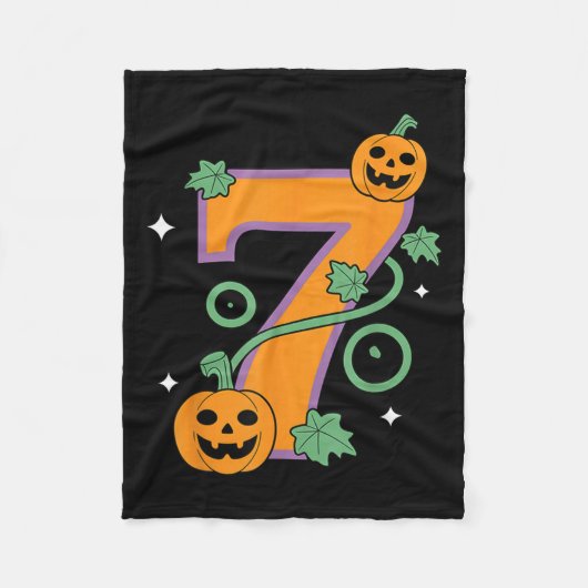 Pumpkin Six Seven 67 Matching 7 Halloween Couple Fleece Deken (Voorkant)