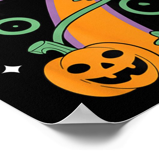 Pumpkin Six Seven 67 Matching 7 Halloween Couple  Poster (Hoek)