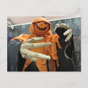 Pumpkin Skeleton Briefkaart