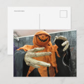 Pumpkin Skeleton Briefkaart (Voorkant / Achterkant)
